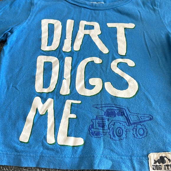 Dirt Digs Me, Osh Kosh B’gosh, size 12 boy’s long-sleeve tee - Picture 2 of 6
